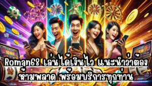 Roman68 เล่นได้เงินไว แนะนำว่าต้องห้ามพลาด พร้อมบริการทุกท่าน