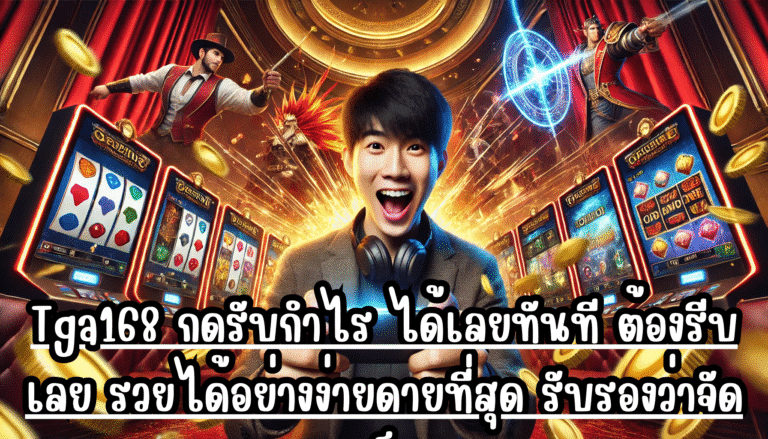 Tga168 กดรับกำไร ได้เลยทันที ต้องรีบเลย รวยได้อย่างง่ายดายที่สุด รับรองว่าจัดเต็ม